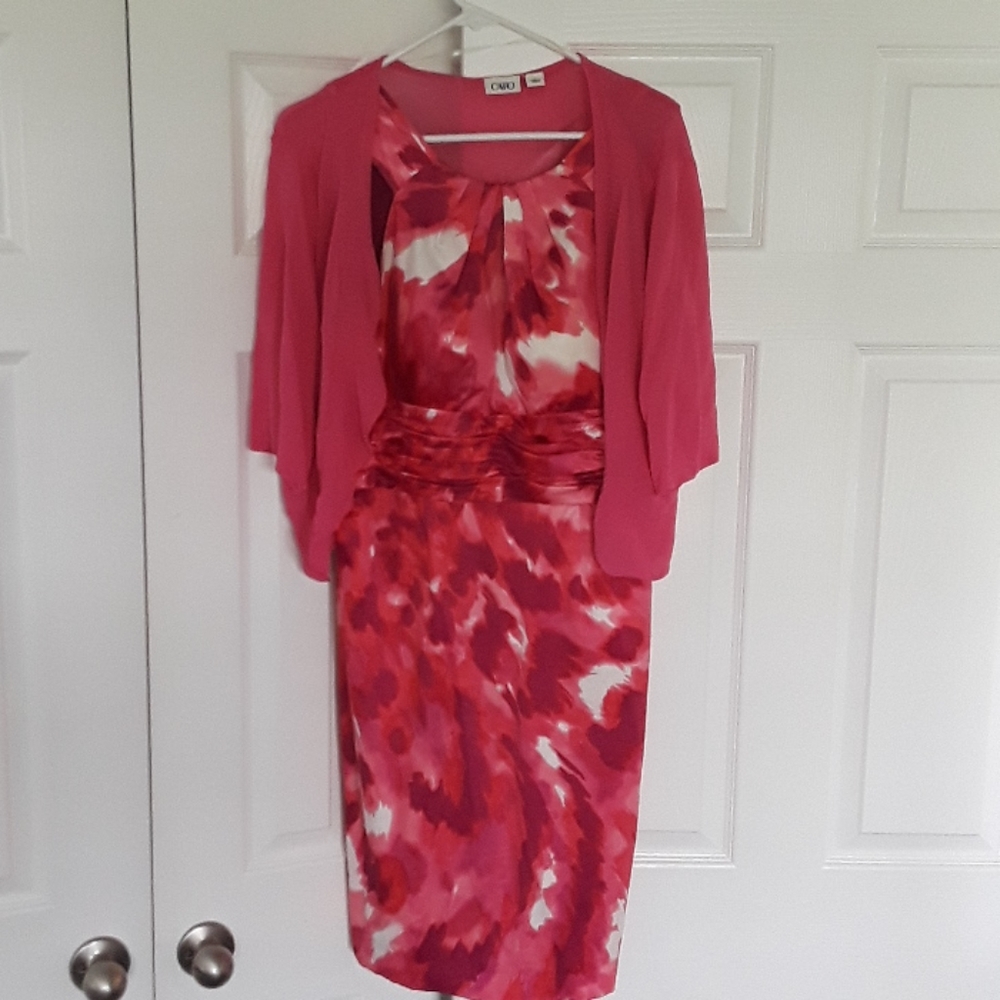 Pink flowery dress